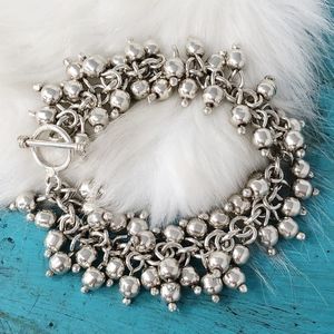Sterling Silver Cha-Cha Ball Bead Toggle Bracelet